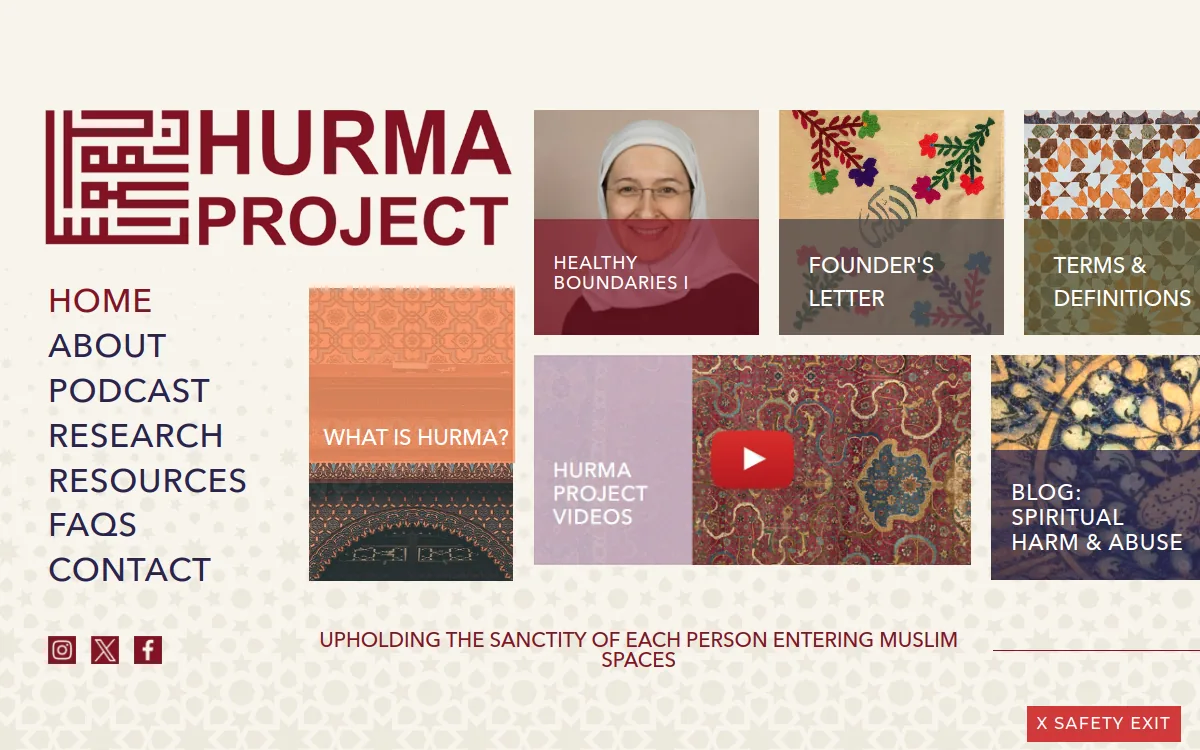 Hurma Project website homepage